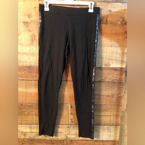 Victoria's Secret PINK black sequin leggings
